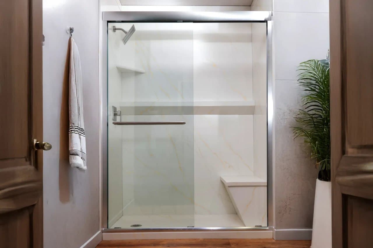 Sliding Bypass Shower Door — Chrome