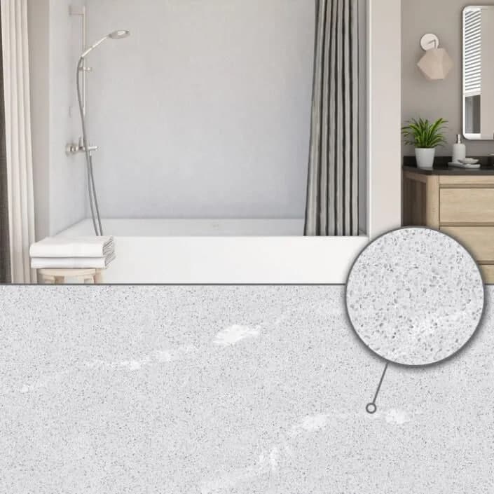 Gray Quartz shower wall color – Jacob Showers and Baths St. Louis