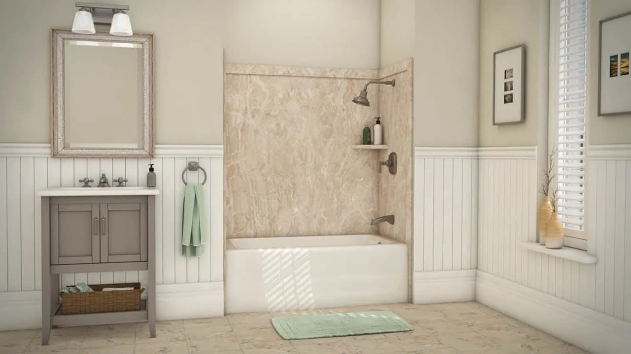 Alaskan Ivory Tub Alcove — Jacob Showers and Baths St. Louis
