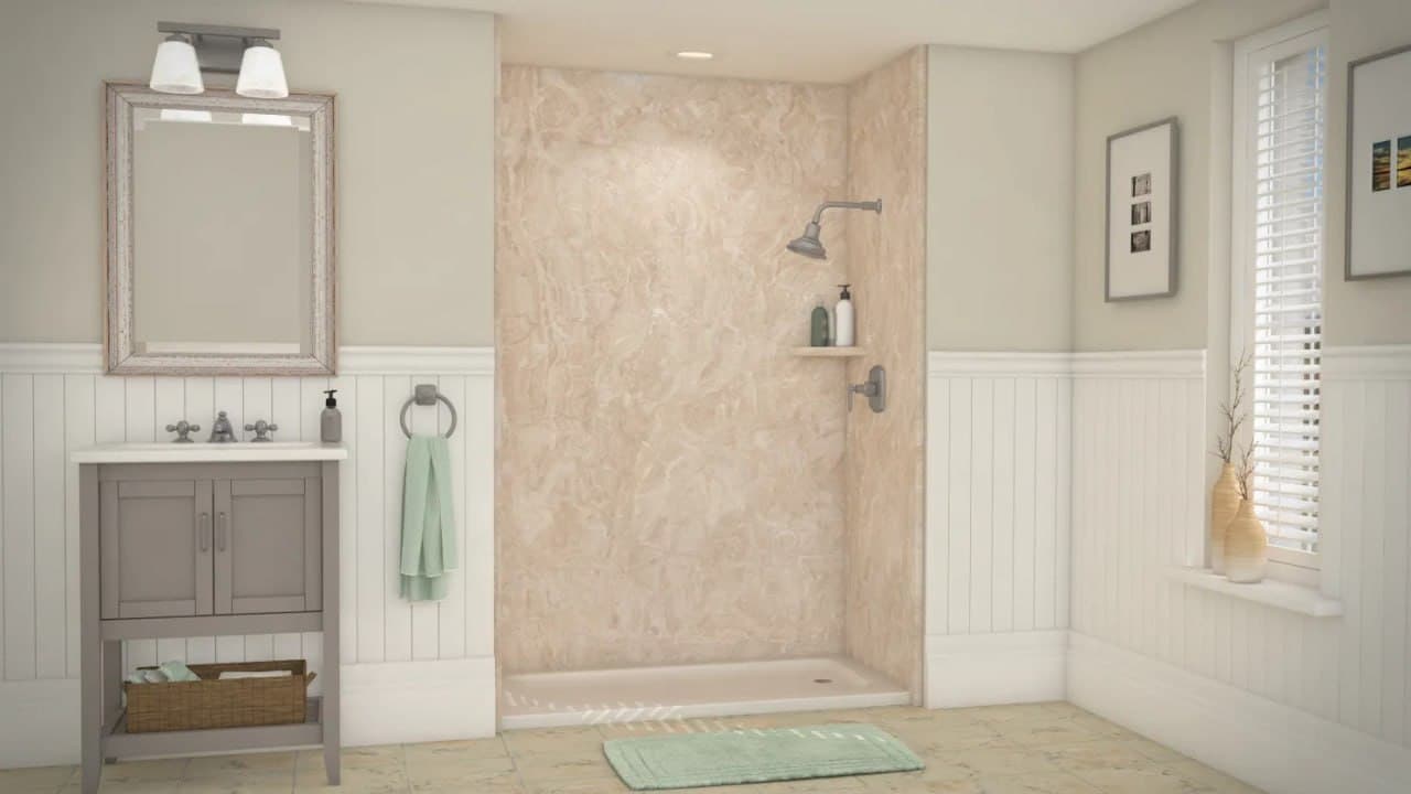 Alaskan Ivory Walk-In Shower — Jacob Showers and Baths St. Louis
