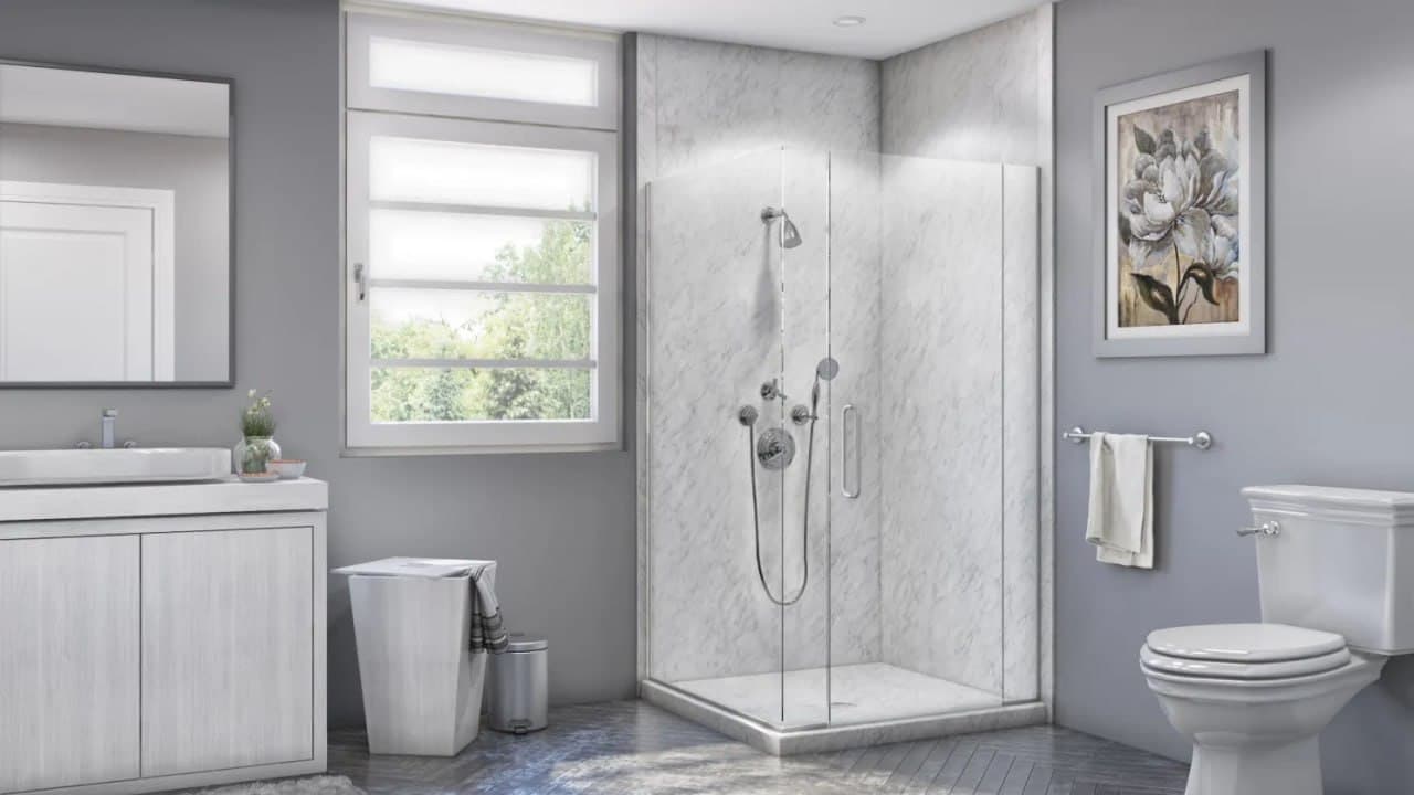 Frost Corner Shower — Jacob Showers and Baths St. Louis