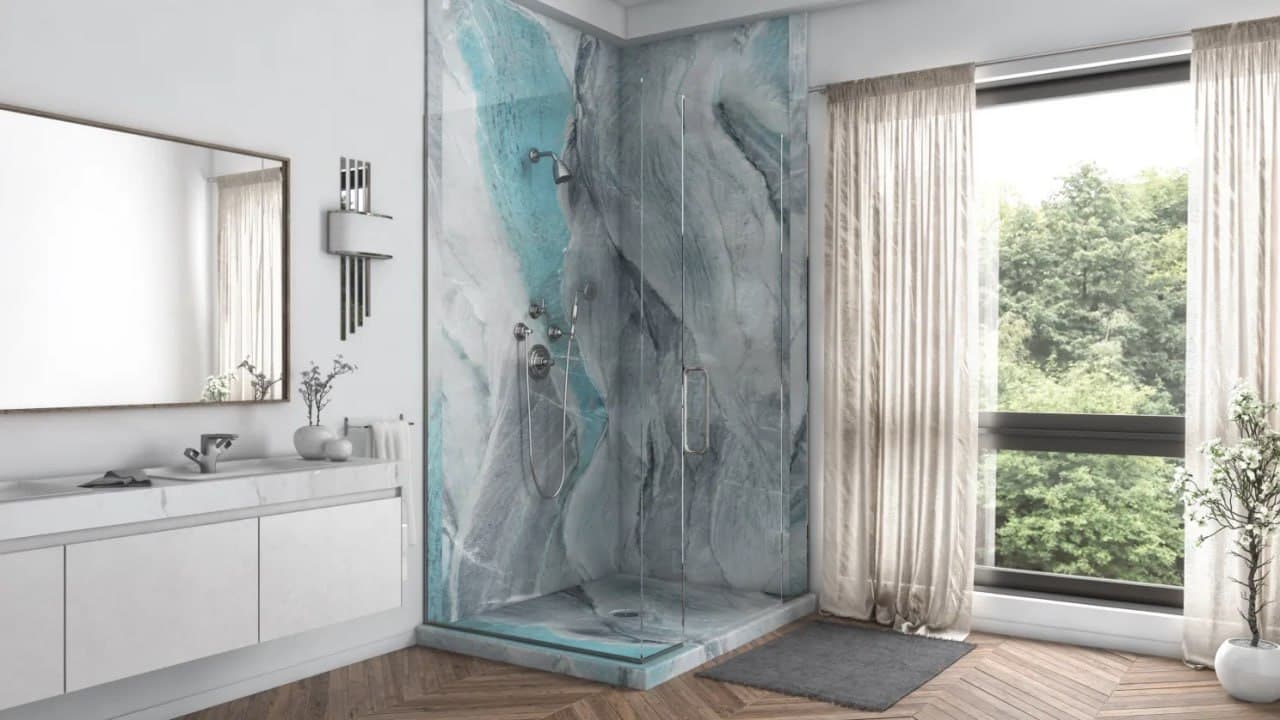 Triton Corner Shower — Jacob Showers and Baths St. Louis