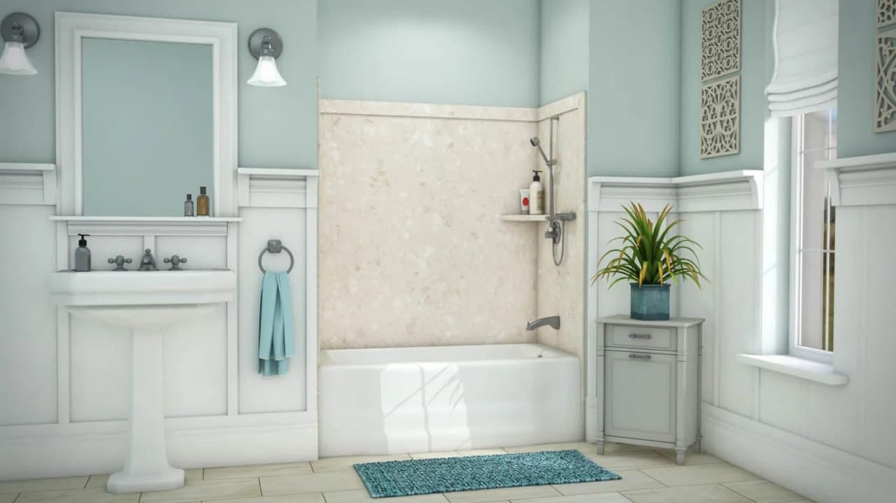 Mosaic Tile Tub Surround – Jacob Showers and Baths St. Louis remodel