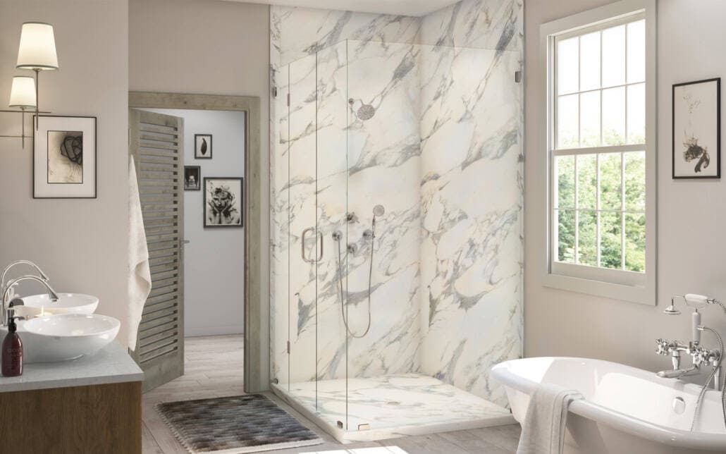 Premium Shower Walls – Jacob Showers and Baths St. Louis remodel