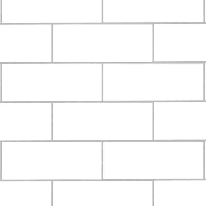SimTile 3x8 inch gray grout pattern – Jacob shower wall system St. Louis
